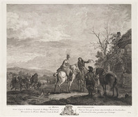 KG 13498
<br/>
De rustpauze van de reizigers
<br/>
<em>Moitte, Pierre Etienne (1722-1780)</em>